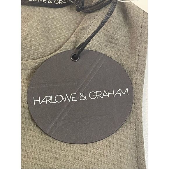 Harlowe & Graham women’s sleeveless blouse army green small NWT - Picture 8 of 9